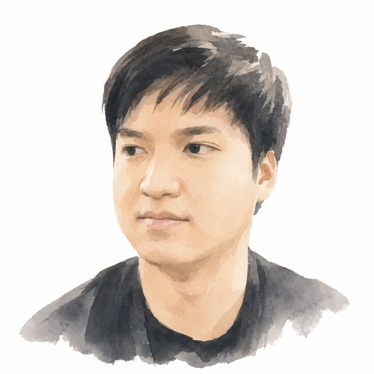 Watercolor portrait of Panat Taranat